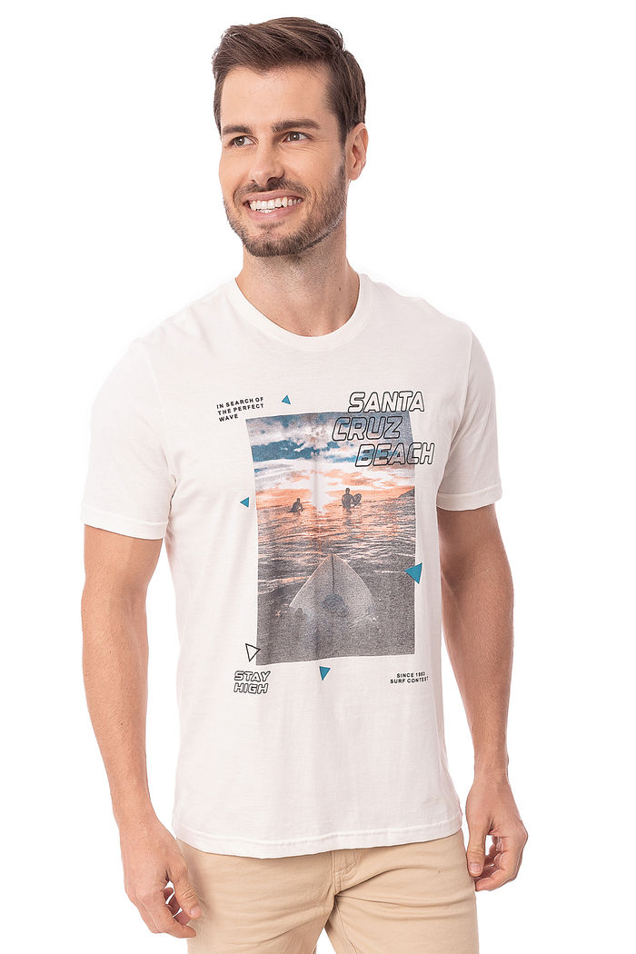 Camiseta Masculina Santa Cruz Beach