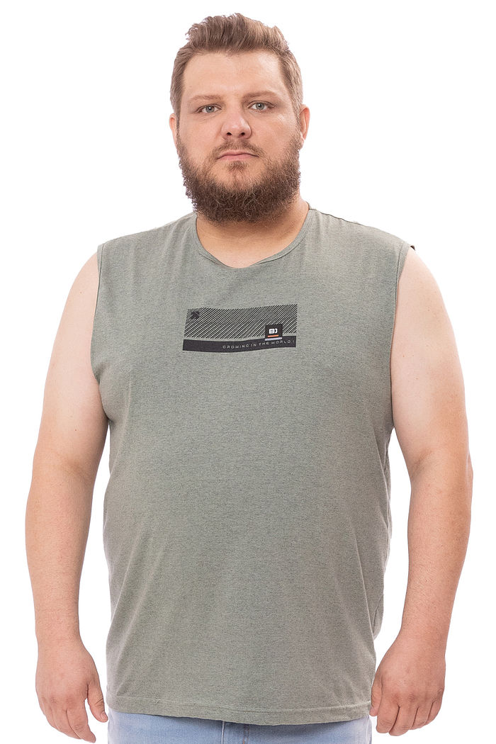 Regata Masculina Plus Size Growing