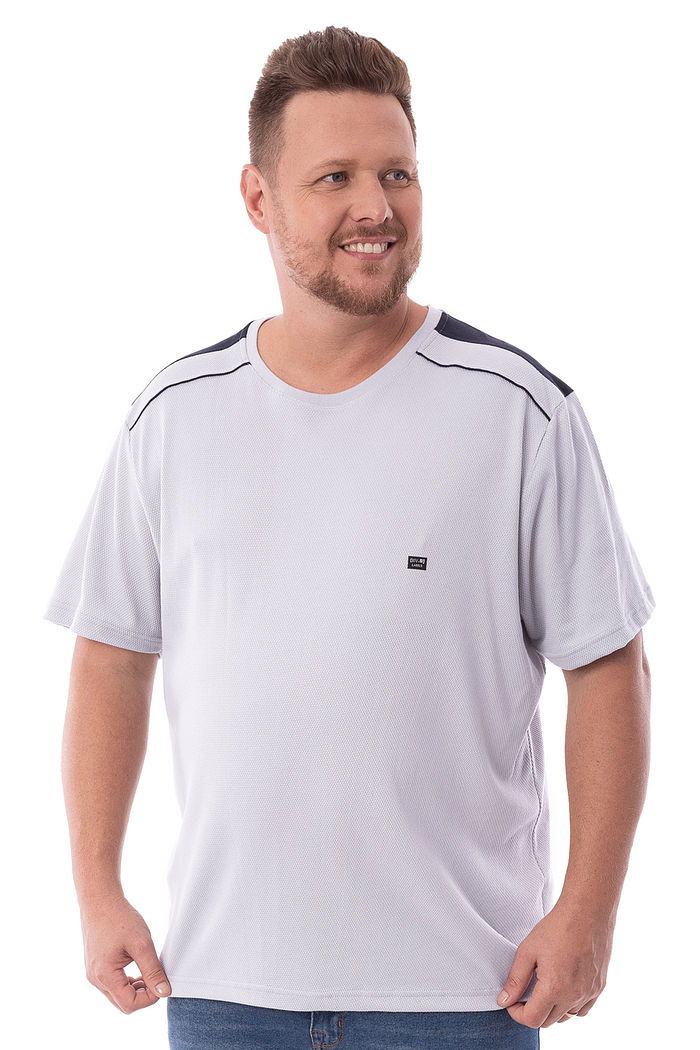 Camiseta Plus Size Listras