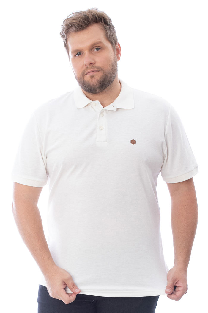 Polo Masculina Plus Size Basica