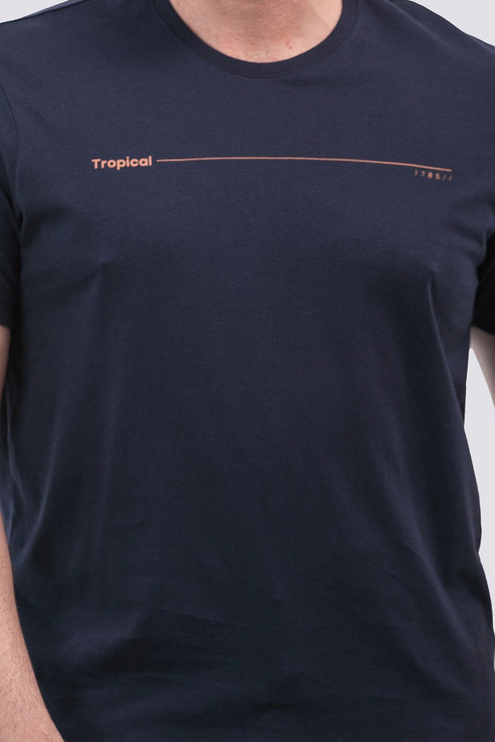 Camiseta Masculina Tropical Marinho