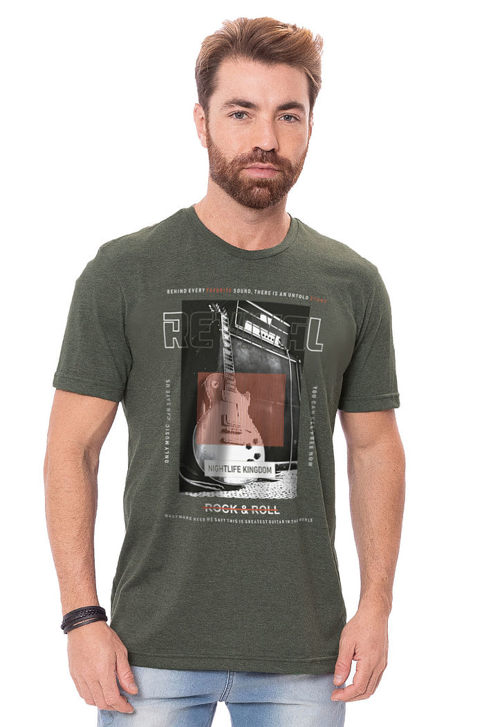 Camiseta Masculina Revival Verde