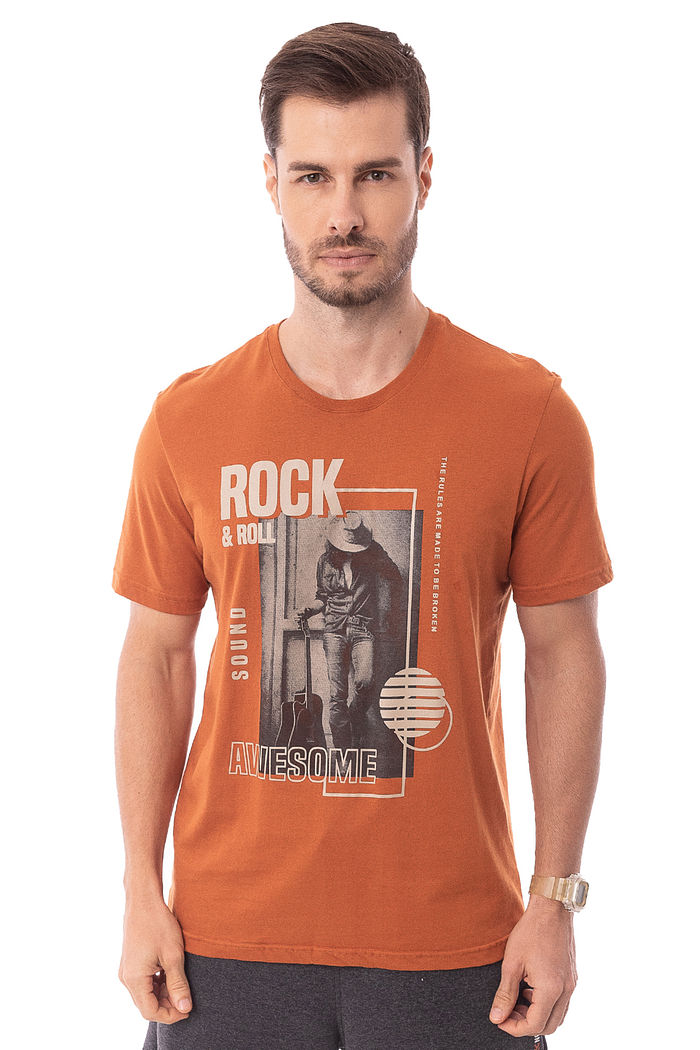 Camiseta Masculina Rock & Roll