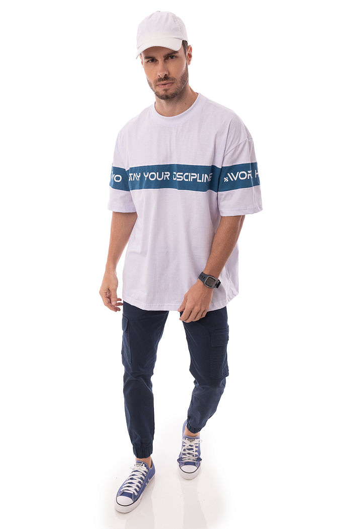 Camiseta Masculina Oversized Discipline