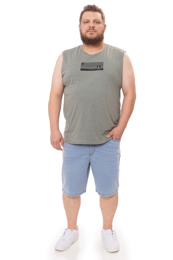 Regata Masculina Plus Size Growing