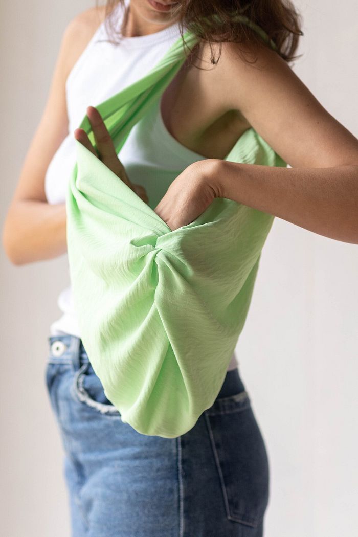 Bolsa Furoshiki Verde Menta