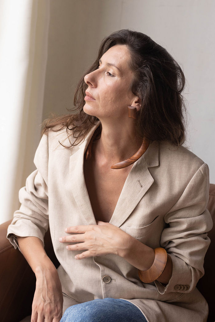 Bracelete de madeira Arco