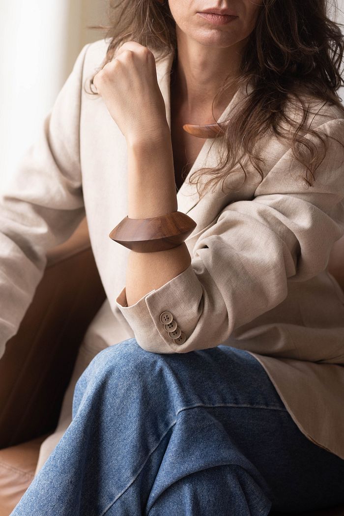 Bracelete de madeira Arco