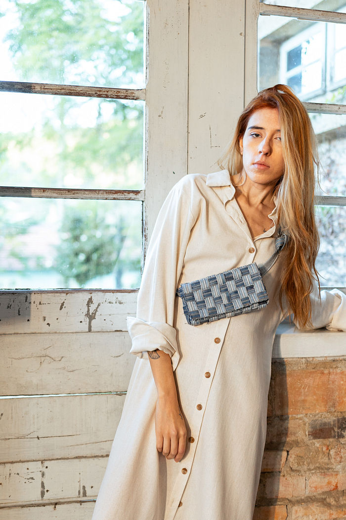 Bolsa jeans Pochete Liberdade