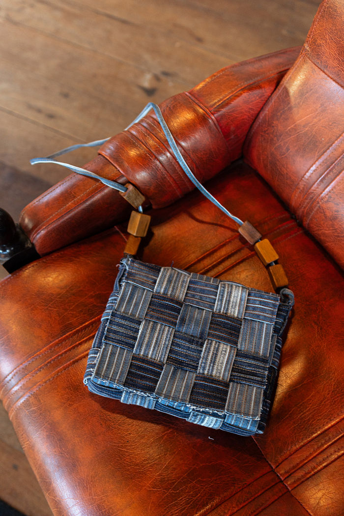 Bolsa jeans Delicadeza - quadrada