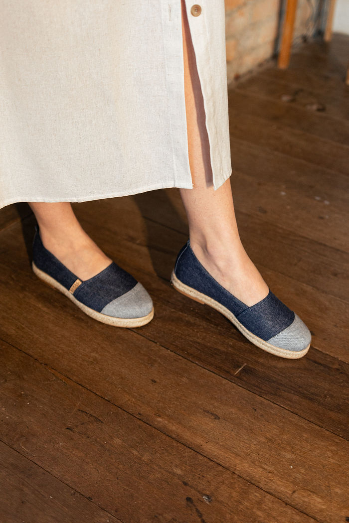 Sapatilha jeans Leveza