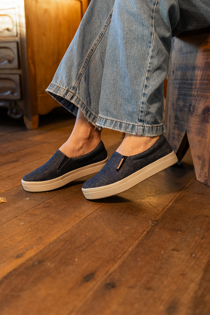 Tênis jeans Slip On Cotidiano