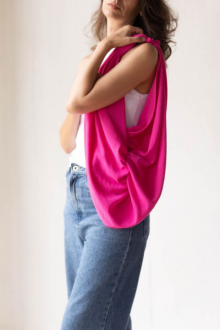 Bolsa Furoshiki Rosa Chiclete