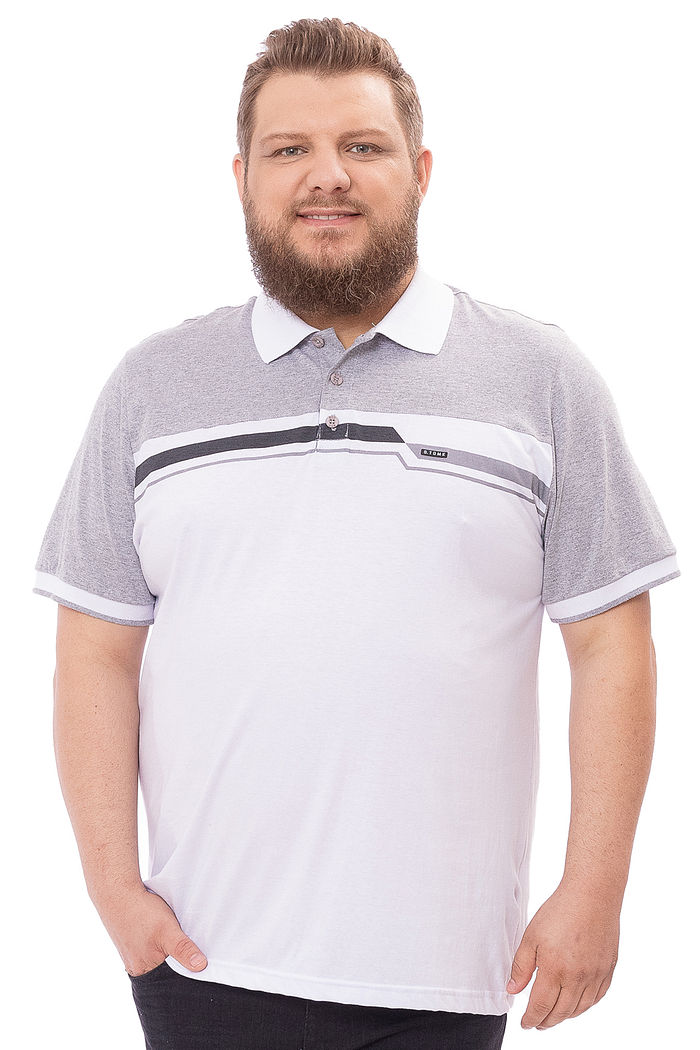 Polo Plus Size Listras