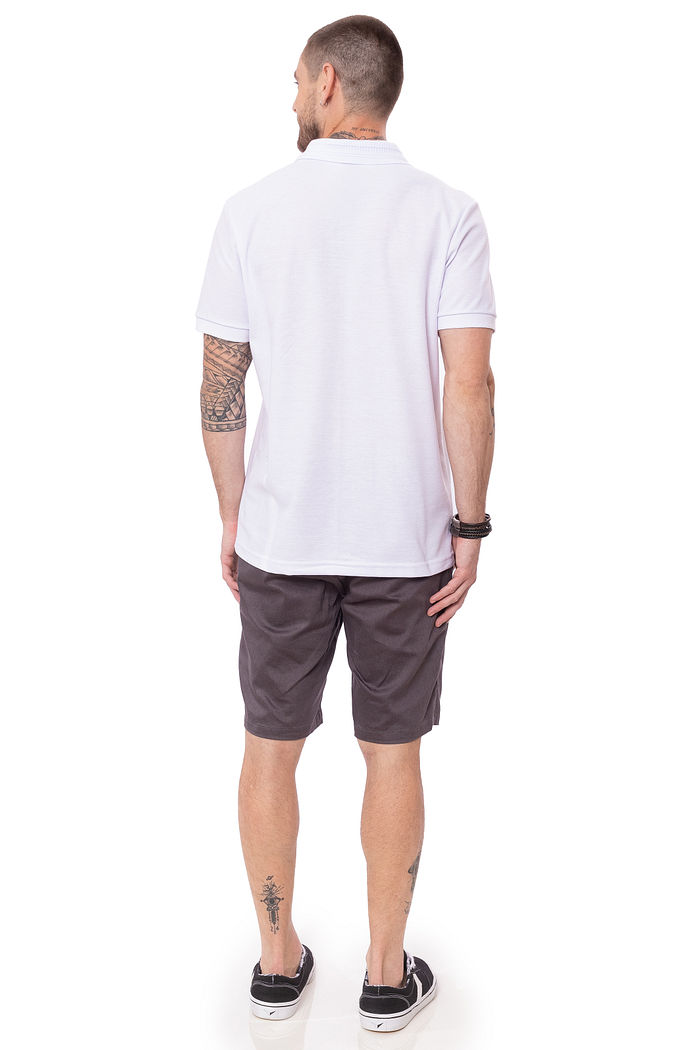 Polo Masculina BG Com Zíper