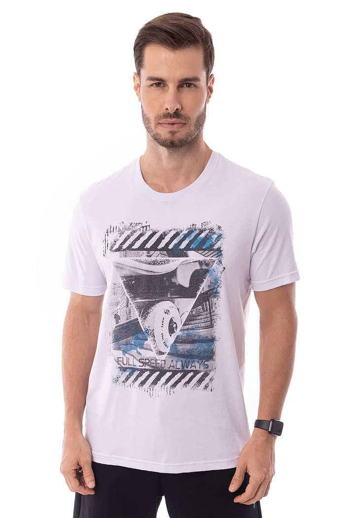 Camiseta Masculina Full Speed Branca