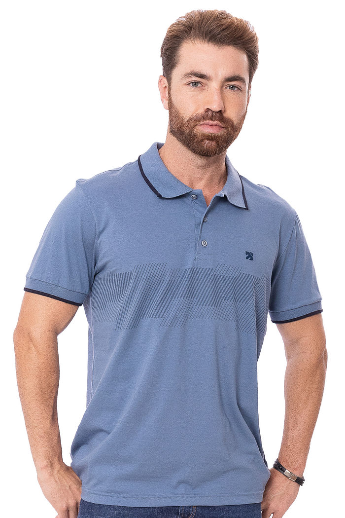 Polo Masculina BG Listras