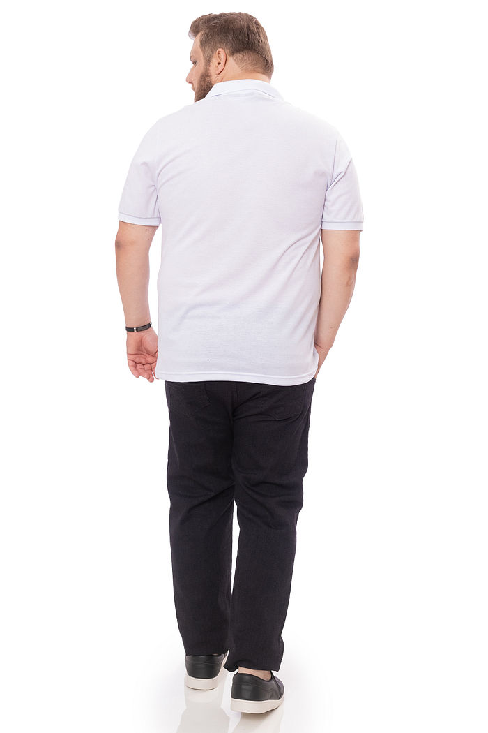 Polo Plus Size Malha Poá