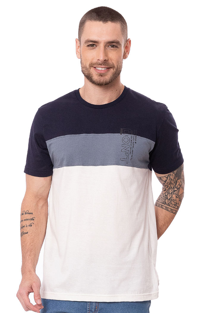 Camiseta Masculina com Recortes Don´t