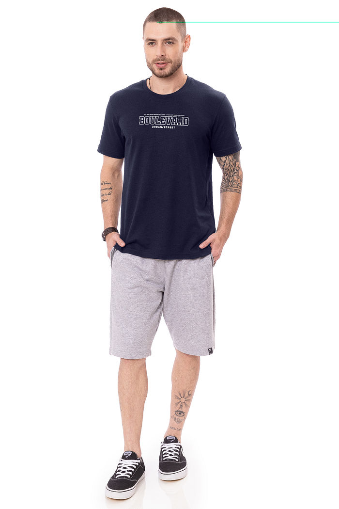 Camiseta Masculina Bouleward Azul