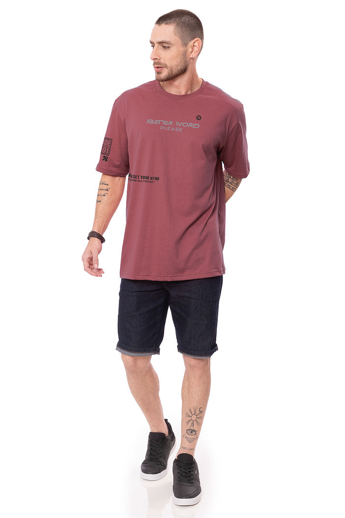 Camiseta oversized Better World