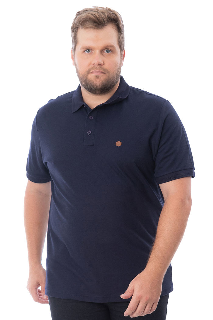 Polo Masculina Plus Size Basica
