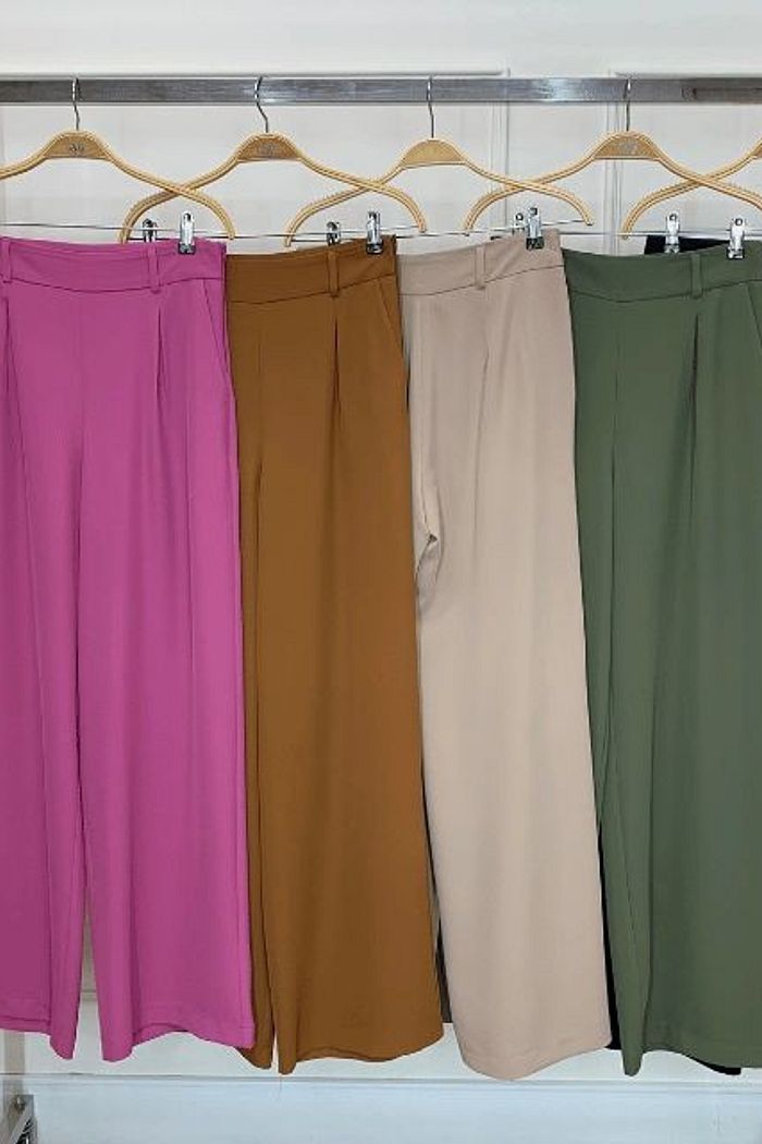 Calça Pantalona Twill