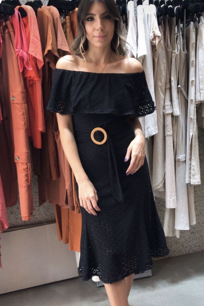 Vestido Malha Laise ( Black)