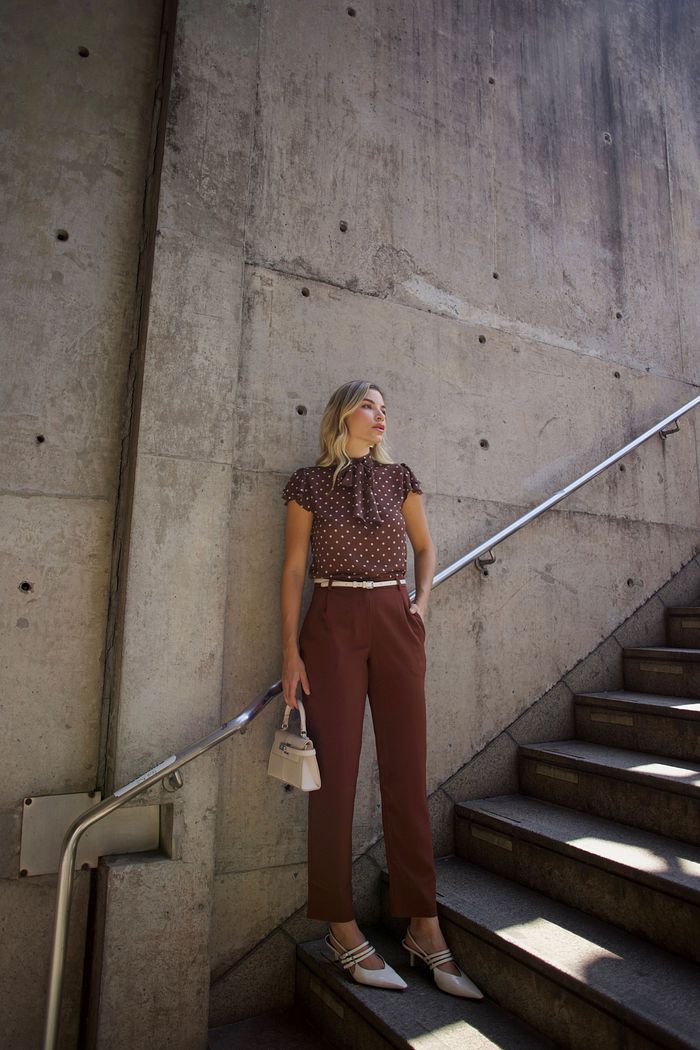 Calça Cenoura Alfaiataria - Doce Flor