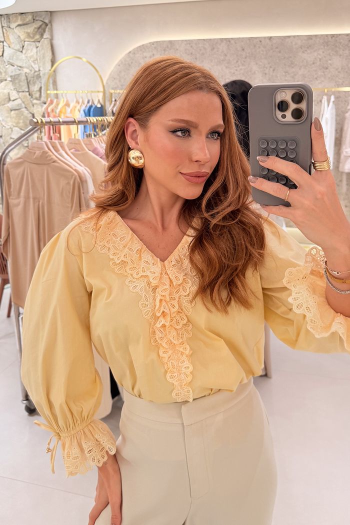 Blusa Paloma Tricoline - Unique Chic