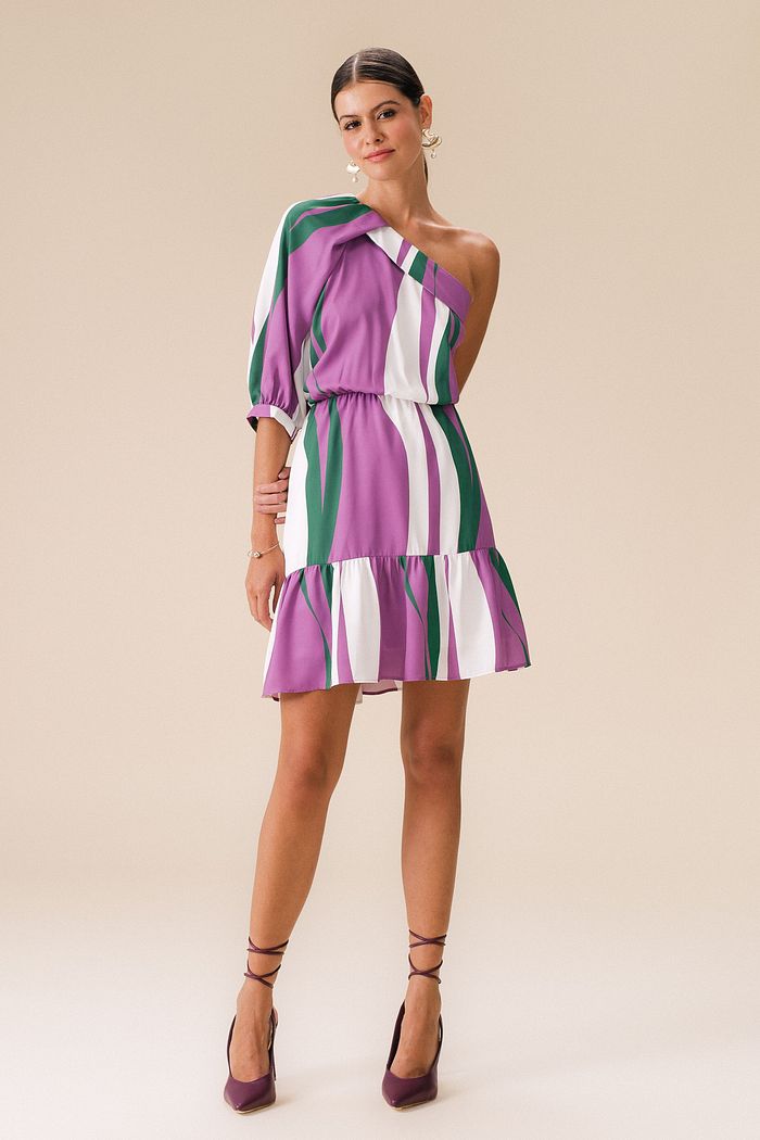 Vestido Anastasia Crepe Listras