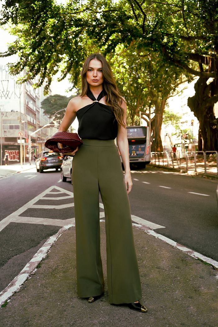 Calça Alfaiataria Wide Leg - Donna Ritz