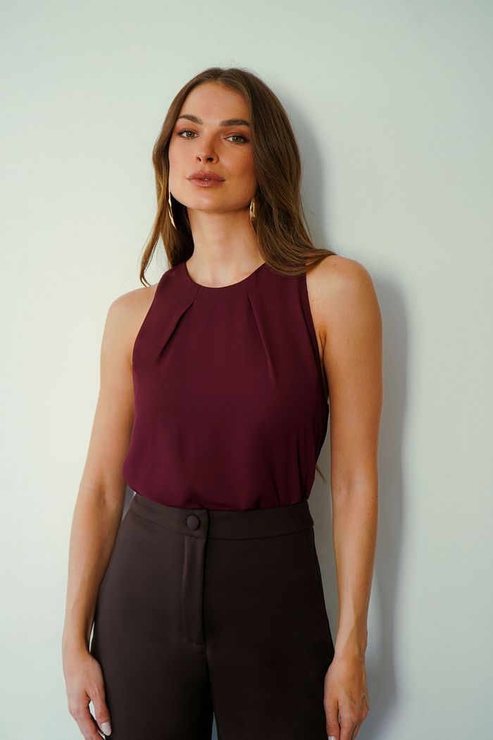 Regata Crepe Pregas Basic - Donna Ritz