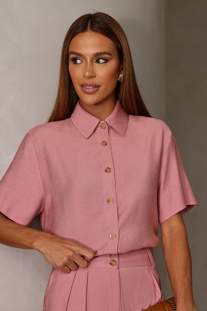 Camisa Manga Curta - Doce Flor