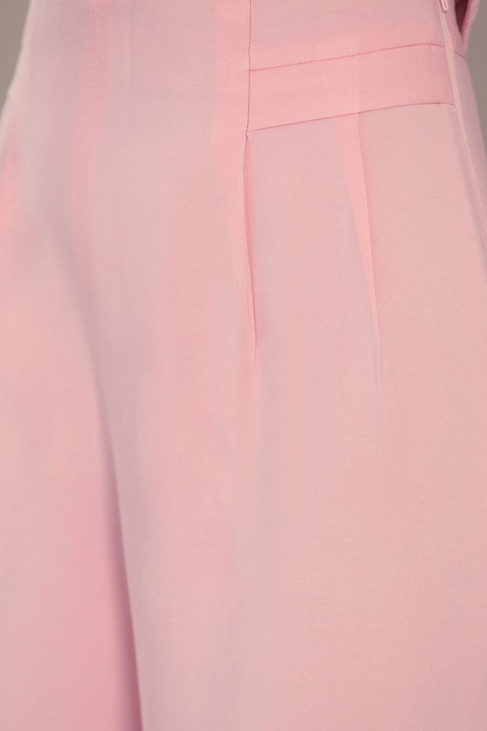 Calça Reta Twill Prega Dupla - Donna Ritz