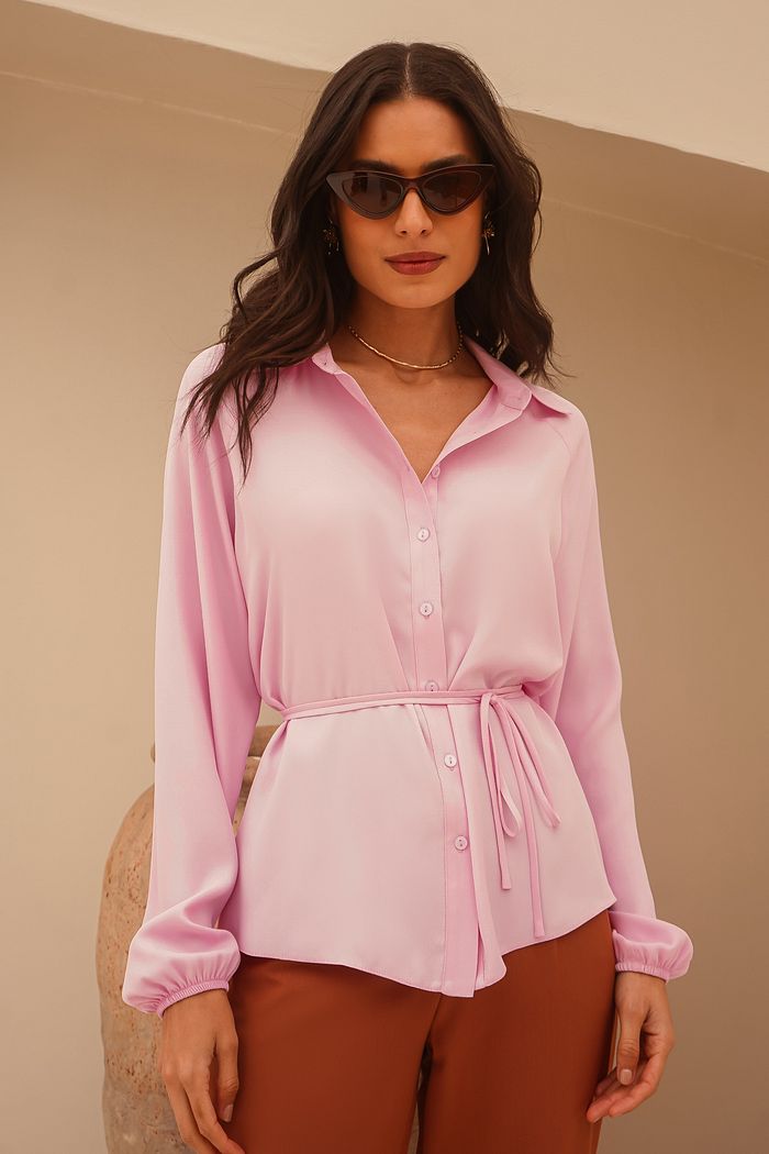 Camisa Raglan Amarração - Donna Ritz