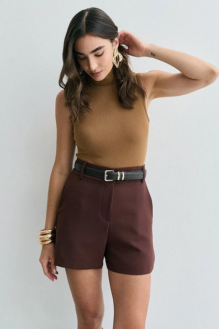 Body Gola Alta Malha