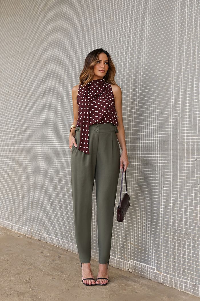 Calça Fivela No Cós - Doce Flor