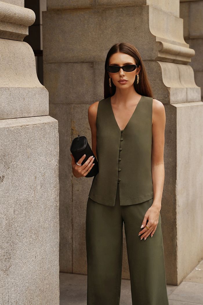 Colete Decote V - Doce Flor