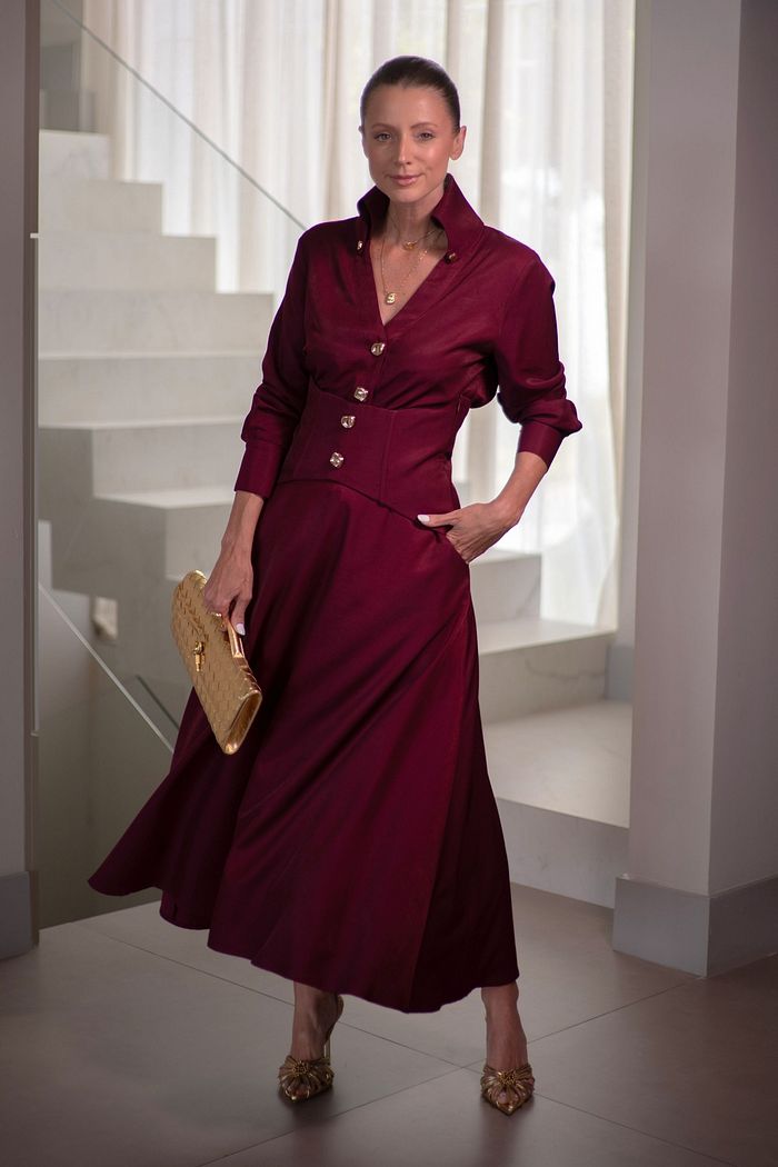 Saia Midi Viscose - Unique Chic