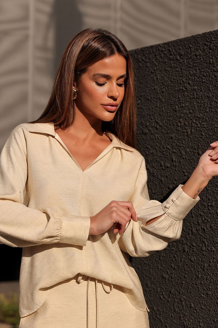 Bata Manga Longa - Doce Flor