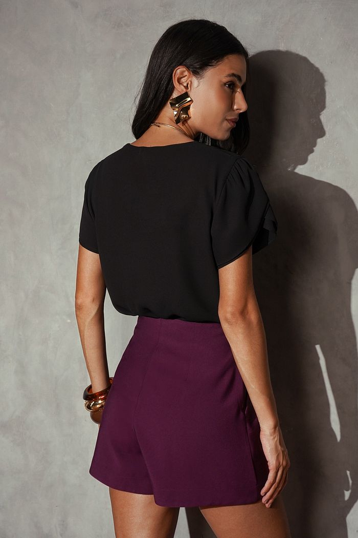 Blusa Manga Tulipa Dupla - Donna Ritz