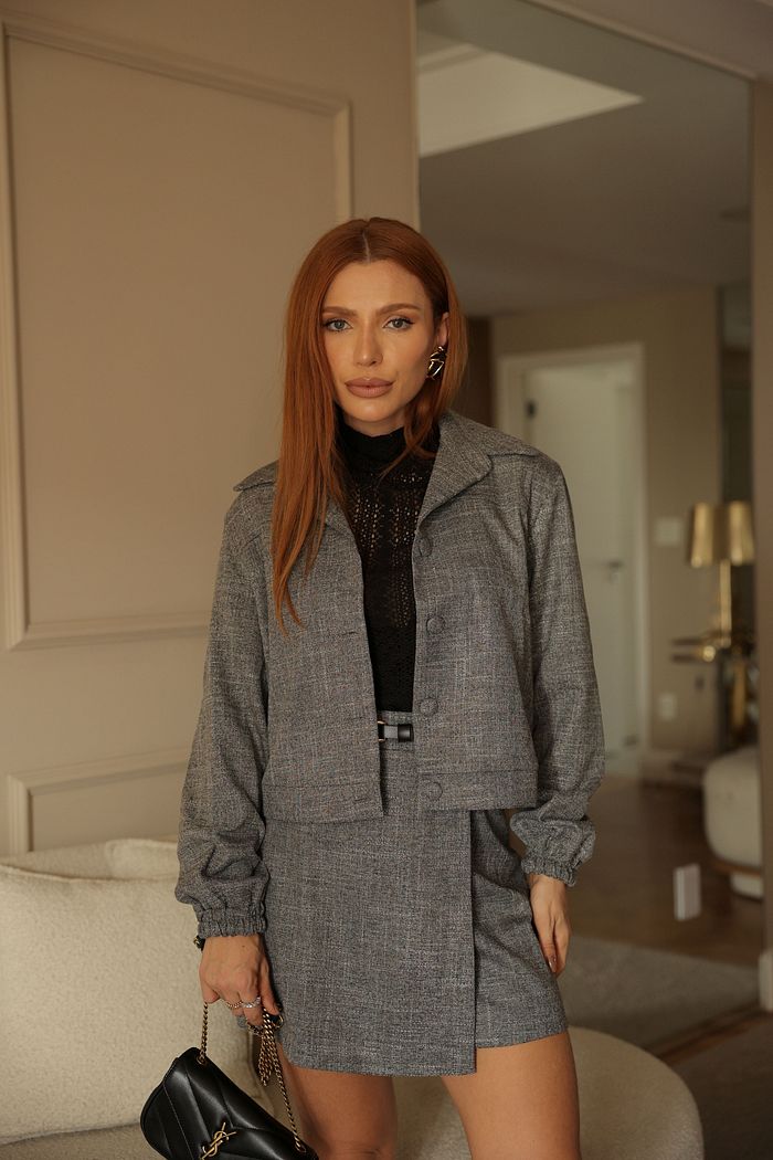 Jaqueta Bomber Tweed - Donna Ritz