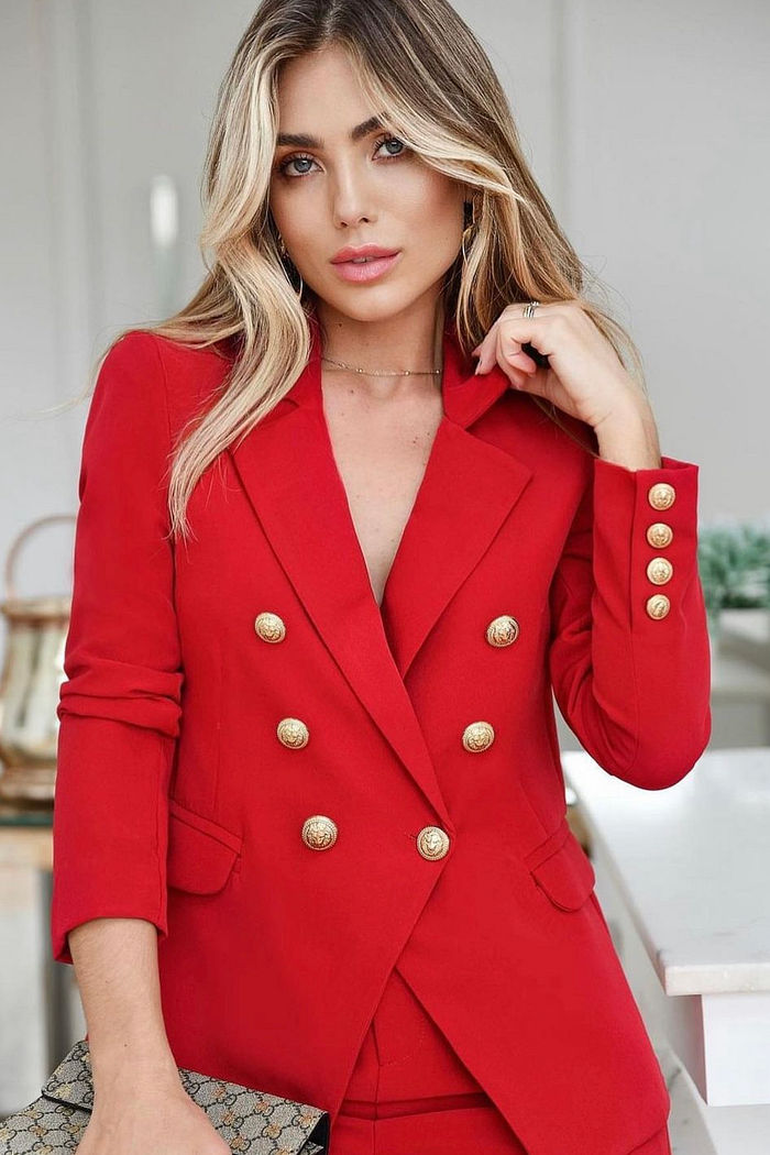 Blazer Alfaiataria Botão Brasão - Milalai