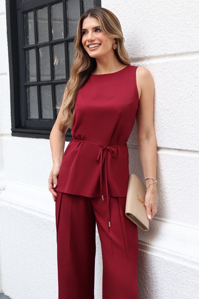 Blusa Cavada Com Cinto Amarração - Doce Flor