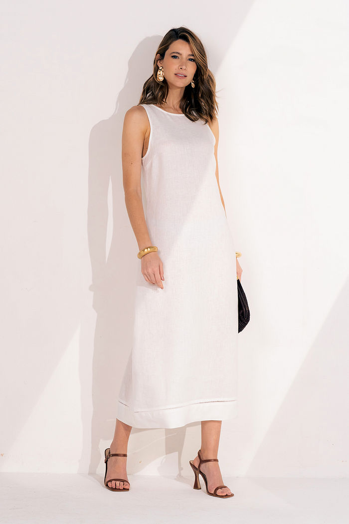 Vestido Mariah Linho - Unique Chic