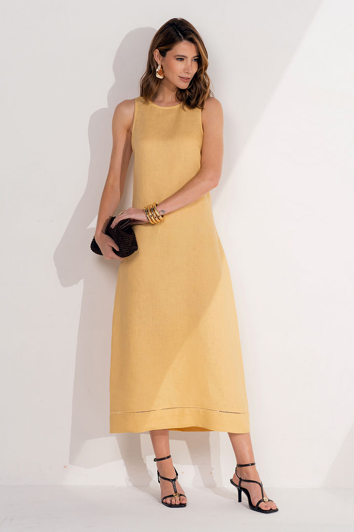 Vestido Linho Puro - Unique Chic