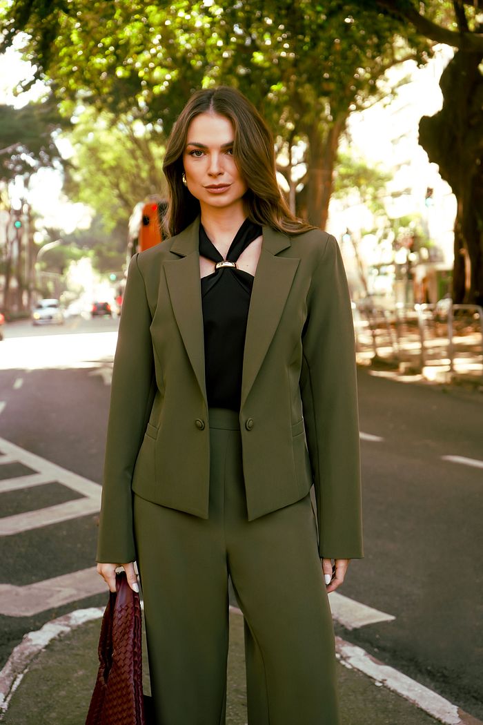 Blazer Alfaiataria Médio Span - Donna Ritz