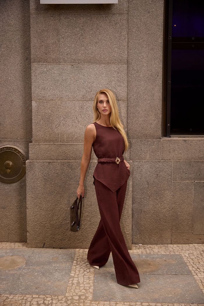 Calça Reta Viscose Marrant - Milalai