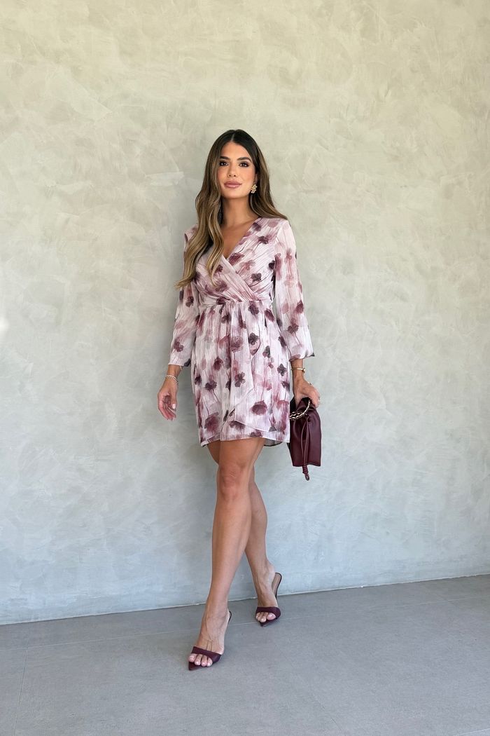 Vestido Curto Estampa Floral Exclusiva - Donna Ritz